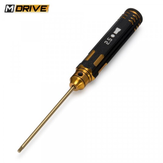 M-drive 21025 Pro TiN Allen Wrench Straight Hex Tool 2.5mm