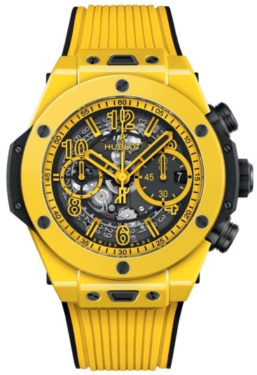 Hublot Herreklokke 421.CY.471Y.RX Big Bang 44mm Unico Gul/Gummi Ø44 Hublot Herreklokke 421.CY.471Y.RX Big Bang 44mm Unico Gul/Gummi Ø44