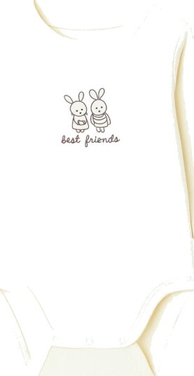 Pippi Body Hvit Best Friends