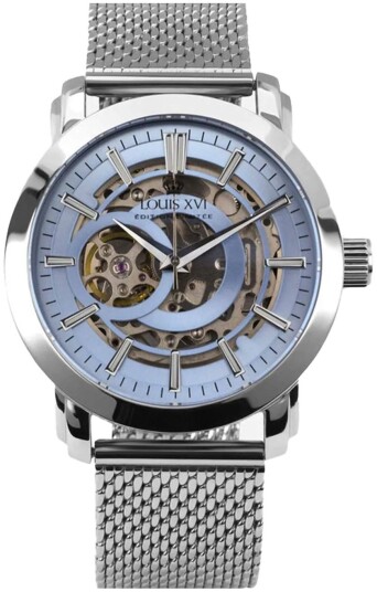 Louis XVI Herreklokke LXVI1922 Versailles Blå/Stål Ø44 mm