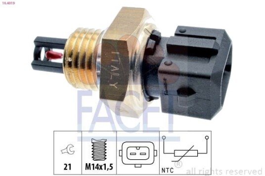 Sensor, innsugningsluft temperatur FACET 10.4019