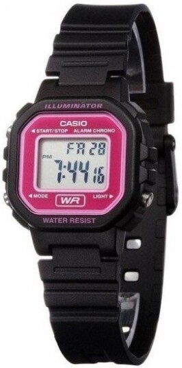 Casio Dameklokke LA 20WH 4ADF Classic LCD/Resinplast Ø30 mm