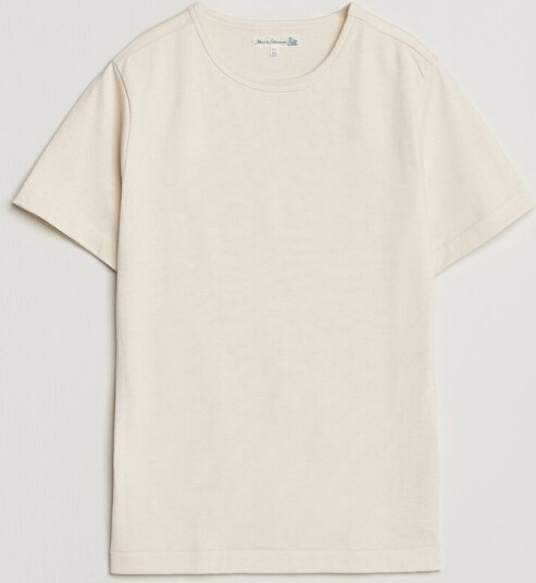 Merz b. Schwanen Classic Fit Loopwheeled T Shirt Nature