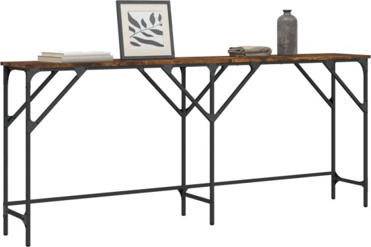 vidaXL Konsollbord sonoma eik 180x29x75 cm konstruert tre