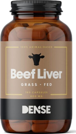 DENSE Beef Liver Gressforet levertilskudd 180 kapsler DENSE Beef Liver Gressforet levertilskudd 180 kapsler