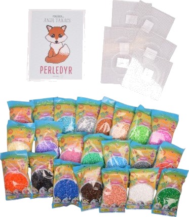  Perledyr Bok av Anja Takacs inkl. Kit  Perledyr Bok av Anja Takacs inkl. Kit