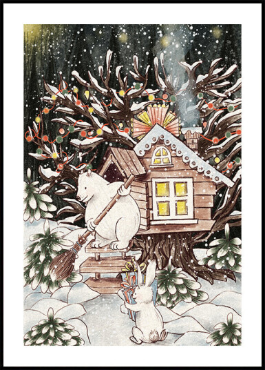 Christmas Treehouse Plakat Plakat / 50x70cm