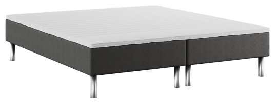 Bovento Classic Boksmadrass, Fast, 180x200 m. latex overmadrass, Antracit Unoliving