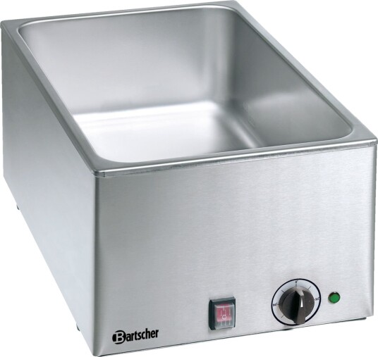 Bartscher Vannbad Bain-Marie uten avløpsventil; 34x24x59 cm (BxHxD); Sølvfarge Bartscher Vannbad Bain-Marie uten avløpsventil; 34x24x59 cm (BxHxD); Sølvfarge