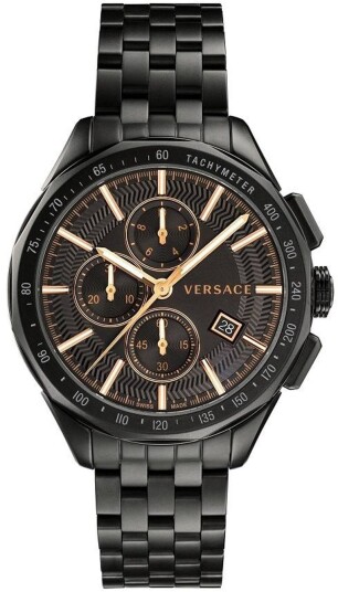 Versace Herreklokke VEBJ00618 Glaze Sort/Stål Ø44 mm