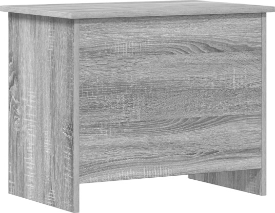vidaXL Oppbevaringskiste Grå Sonoma 60 x 40 x 50 cm Konstruert tre