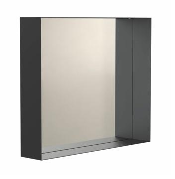 Frost UNU Speil m/Ramme 60x50 cm, Sort