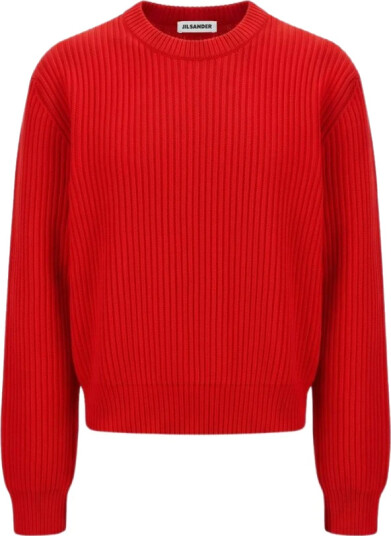 Jil Sander Dame Strikkevarer Rød L,