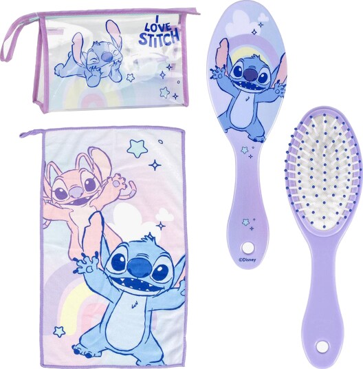 Disney Lilo & Stitch Toalettmappe Børste & Håndkle Disney Lilo & Stitch Toalettmappe Børste & Håndkle
