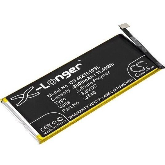 Motorola XT1926-3 batteri (3000 mAh 3.8 V, Sort)