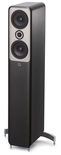 Q Acoustics Concept 50 - Gulvstående høyttalere - Par Sølv høyglans