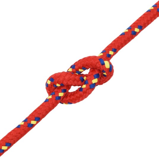  Båttau rød 12 mm 25 m polypropylen