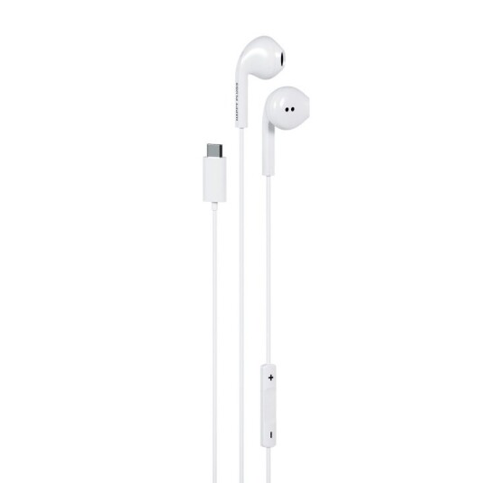Happy Plugs Hodetelefon In Ear USB C Kablet Hvit Happy Plugs Hodetelefon In Ear USB C Kablet Hvit