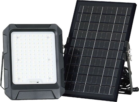 V Tac 10W LED lyskaster med solcelle 4000K 3.7V IP65 inkl. solcellepanel og batteri Kulør : Nøytral