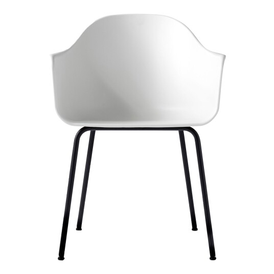 Audo Copenhagen Harbour Chair Steel Base White/Black