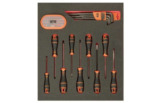 Bahco Verktøyinnlegg FF1F1008 Skrutrekkere/Bits 49 Deler 2/3
