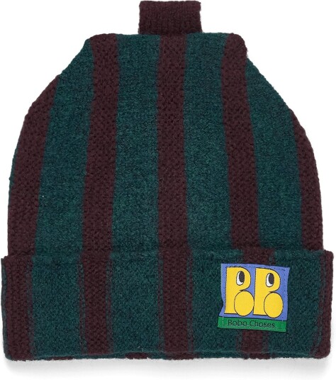 Bobo Choses Booo Bo Choses Tag Knitted Beanie GREEN HEAD52 Bobo Choses Booo Bo Choses Tag Knitted Beanie GREEN HEAD52