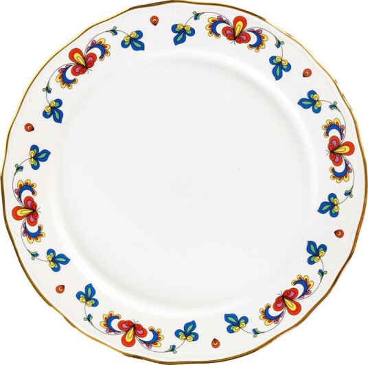 Porsgrunds Porselænsfabrik Bondemønster Gourmet Tallerken 30cm