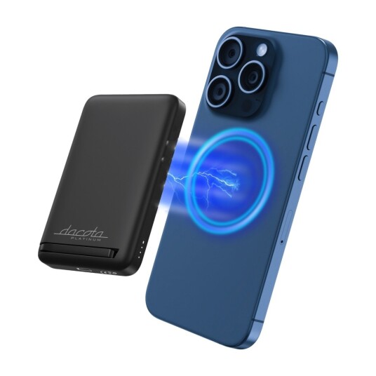 Dacota Platinum Qi2 magnetisk powerbank 10 000 mAh Sort Dacota Platinum Qi2 magnetisk powerbank 10 000 mAh Sort