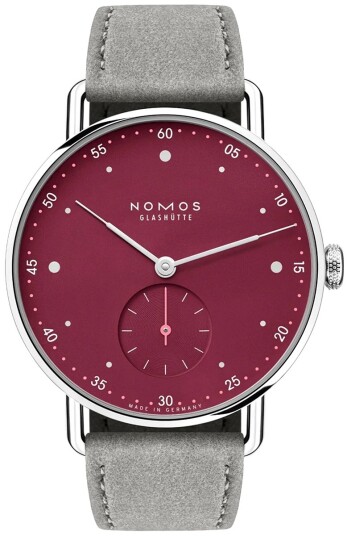 Nomos Glashütte Dameklokke N 1123.SB Metro Rød/Tekstil Ø33 mm