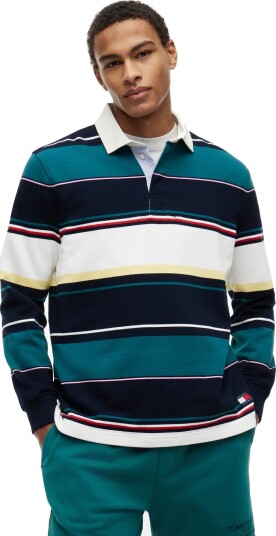 Tommy Jeans Tjm Rlx Stripe Rugby Ext Multi/patterned XXL