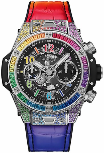 Hublot Herreklokke 421.NX.1117.LR.0999 Big Bang 44mm Grå/Gummi Ø44 Hublot Herreklokke 421.NX.1117.LR.0999 Big Bang 44mm Grå/Gummi Ø44
