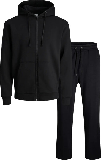 Jack & Jones Jjebradley Sweat Zip Hood Set Pack Mp Black M