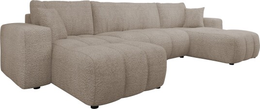 Flo Sovesofa med dobbel sjeselong 4 seter   Hvit