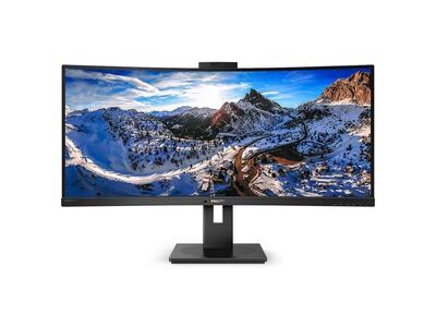 Philips P-line 34" Kurvet Gaming Skjerm 3440x1440 100Hz med KVM og Innebygd Kamera