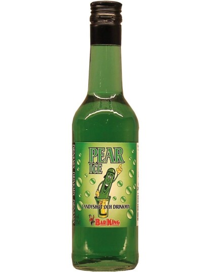 BarKing Pear Ice Candymix Drinkblanding med Pæresmak i Glassflaske 35 cl