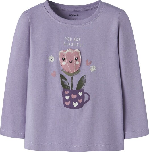Name It Genser NmfOnelia Arvestykke Lilac Name It 5 år (110) Genser Lilla Rosa