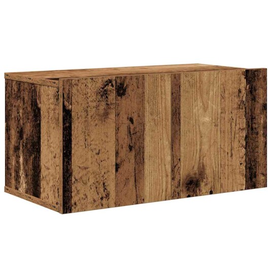 Vegghylle for TV 4 pcs Gammelt tre 200 x 30 x 30 cm Ingeniørtre Vegghylle for TV 4 pcs Gammelt tre 200 x 30 x 30 cm Ingeniørtre