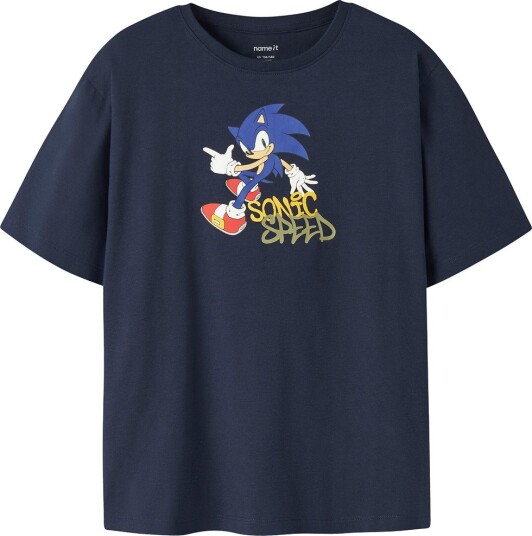 Name It Nkmocean Sonic Ss Nreg Top Sky NAVY BLAZER 134 140