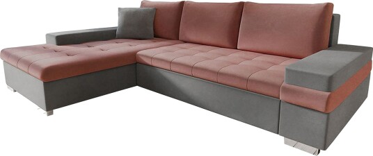 Bangkok Hjørnesofa Mini Rosa / Grå