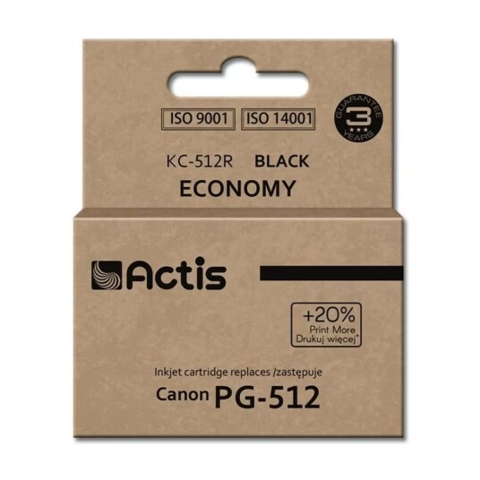 Original blekkpatron Actis KC-512R Sort