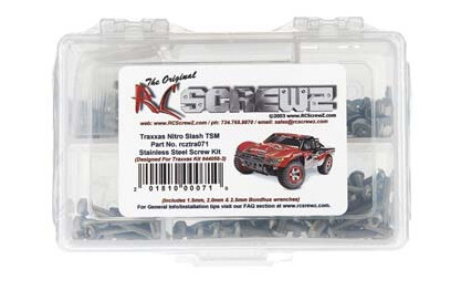 RC Screwz TRA071 SS Screw Kit TRA Nitro Slash TSM 44056-3 RC Screwz TRA071 SS Screw Kit TRA Nitro Slash TSM 44056-3