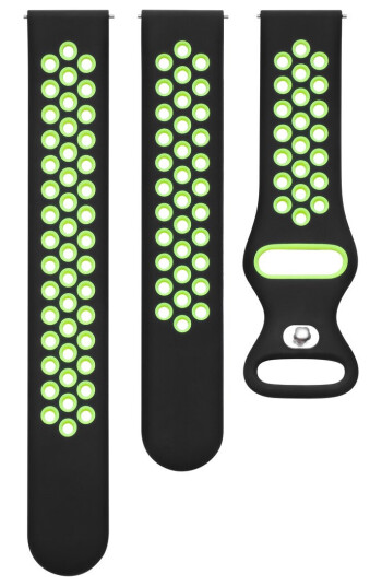 TRIACLE SPORT REM UNIVERSAL 20 MM SVART/GRØNN (N)