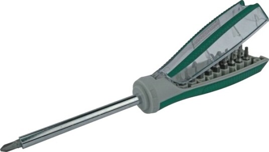Brüder Mannesmann Green Line Skrutrekker 19" 1-Bit Med Bit-Hus/Bittopp I Grepet (M29840) Brüder Mannesmann Green Line Skrutrekker 19" 1-Bit Med Bit-Hus/Bittopp I Grepet (M29840)