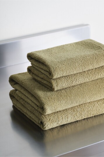 Jotex Håndklesett 4pakning Lys khaki DARCY 2136350100