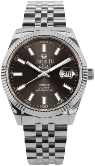 Louis XVI Herreklokke LXVI3020 Marquis Sort/Stål Ø42 mm