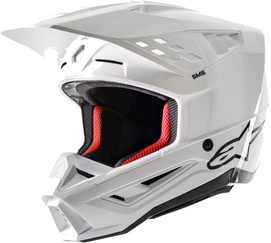Alpinestars S-M5 Solid 2024 Motocross Hjelm XL Hvit
