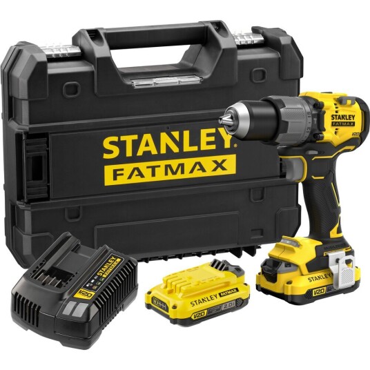 Stanley Slagdrill Fatmax SFMCD726D2T 18 v 80 nm 2 stk 2 ah Prostack Koffert Stanley Slagdrill Fatmax SFMCD726D2T 18 v 80 nm 2 stk 2 ah Prostack Koffert