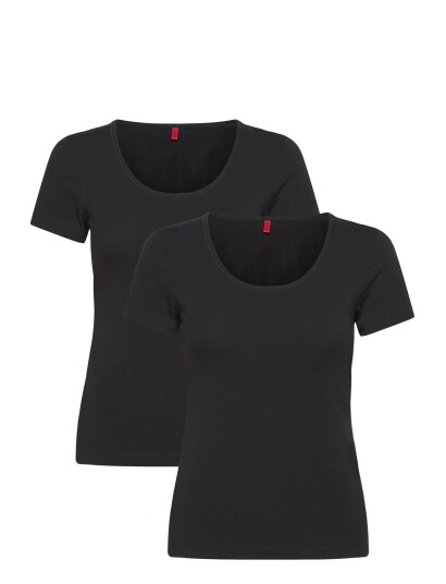 HUGO Twin T Shirt Rn Black XL HUGO Twin T Shirt Rn Black XL