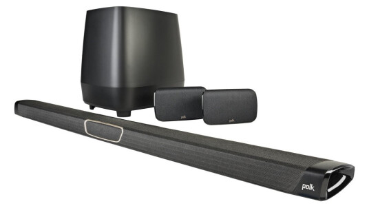 Polk MagniFi Max lydplanke + SR1 høyttalere
