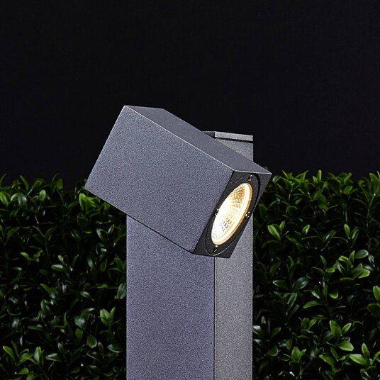 Lucande Lorik LED-gatelampe med justerbart hode